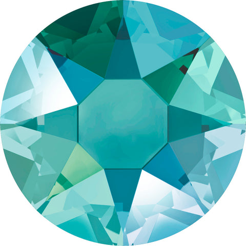 stock image of blue zircon Shimmer in Hotfix Swarovski Crystals