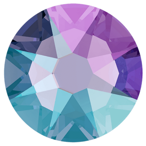 Austrian Crystal - No Hotfix - Article 2088 - TANZANITE SHIMMER - SS20 (4.8 mm)