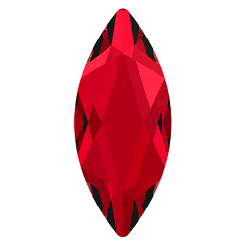 Austrian Crystal - No Hotfix - Article 2201 - MARQUISE - SCARLET - 14 x 6 mm