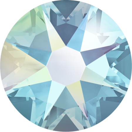 Swarovski Crystal stock photo flat back Aquamarine AB