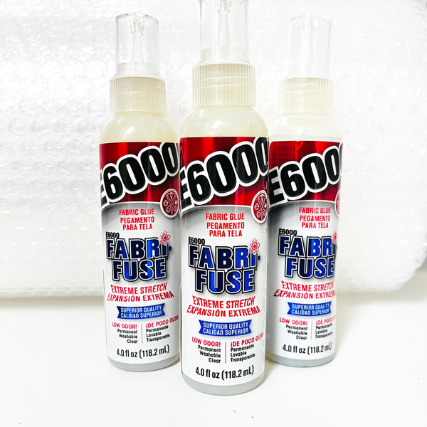 E6000 Fabri-Fuse Glue - Extreme Stretch Fabric Adhesive - 2 or 4 oz - – The  Sweetest Bling