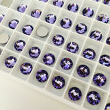 another angle of Tanzanite crystals from Swarovski a divine medium purple colour