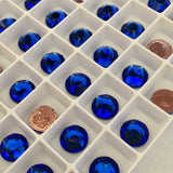 real photo of Majestic Blue in Swarovski Crystal Hotfix stones