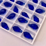 Austrian Crystal - Pendant - Article 6000 - TEARDROP - MAJESTIC BLUE - 11 x 5.5 mm