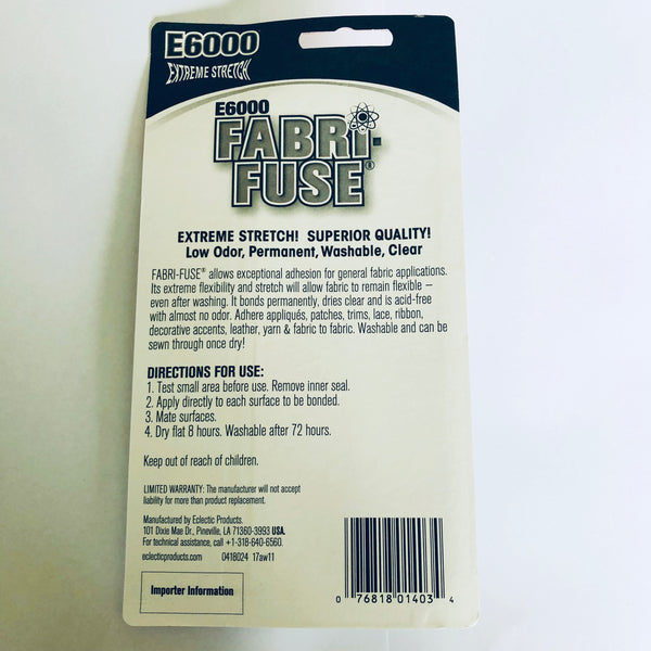 E6000® Fabri-Fuse® Fabric Glue