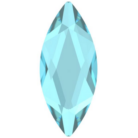 stock photo of Swarovski Crystal marquise cut stone in aquamarine blue colour