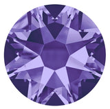 stock photo of Swarovski Elements No Hotfix Tanzanite crystals mauve lilac lavender colour
