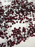Preciosa® Crystal - No Hotfix - Chaton Rose MAXIMA - Siam (dark red) - 4 sizes available