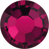 Preciosa MAXIMA Rose no hotfix, single stone in colour Ruby, up close facet design