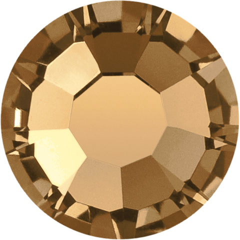 preciosa crystal close up of colour smoked topaz, multi size listing, no hotfix type, Maxima cut