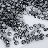 Preciosa® Crystal - No Hotfix - Chaton Rose MAXIMA - Jet Hematite - metallic grey - 4 sizes available