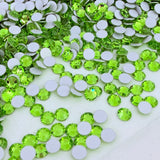 Preciosa® Crystal - No Hotfix - Chaton Rose MAXIMA - Limecicle - green - 4 sizes available