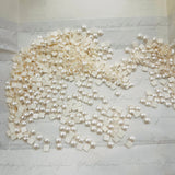 Swarovski hotfix crystal embellishments in white pearl, square and round pieces