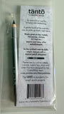 Back of Crystal Ninja Tanto packaging showing usage and manual pencil sharpener instructions