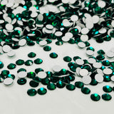preciosa crystal flat back emerald green dark