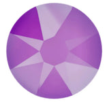 Single Swarovski crystal, Electric Violet colour round faceted stone with star design