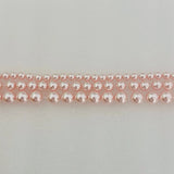Rosaline pearl crystal bead strand with small round beads, multiple rows