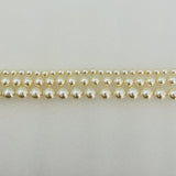 Swarovski crystal cream pearl beads strand with small round cream pearls, one row