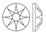 Line Drawing Swarovski No Hotfix Crystal Flat Backs Article 2088 XIRIUS