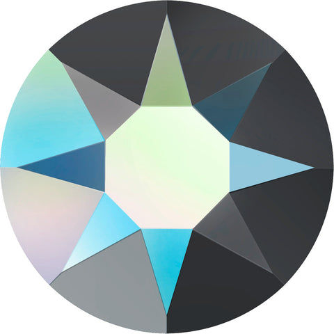 stock image of Swarovski Crystal Hotfix in JET AB colour