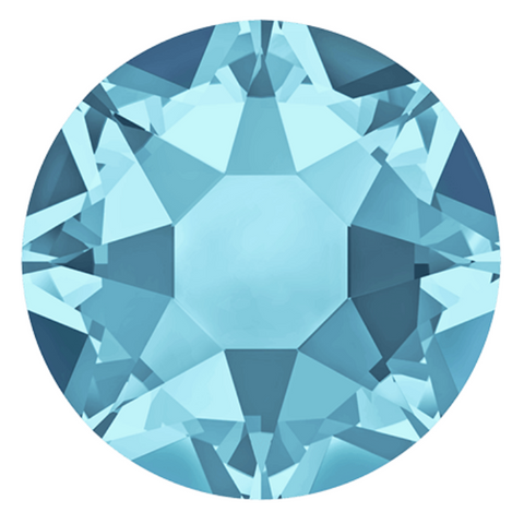stock photo of Swarovski article 2078 Hotfix crystals Aquamarine colour