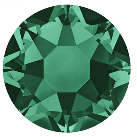 stock photo of Swarovski article 2078 Hotfix crystals Emerald Green colour