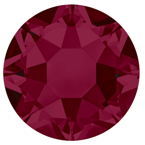 stock image of Swarovski Crystals Hotfix variety Ruby Red colour