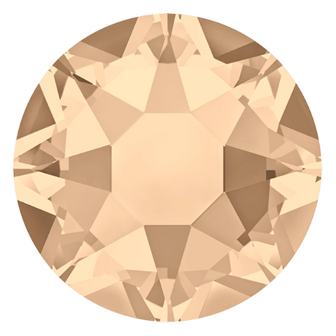 stock image of Silk cream coloured Hotfix crystals from Swarovski