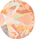 Stock photo of Swarovski Crystal Xirius Rose flat back stones in Light Peach AB
