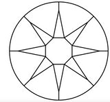 Line Drawing Swarovski No Hotfix Crystal Flat Backs Article 2088 XIRIUS