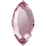 Austrian Crystal - Hotfix - Article 2200 - NAVETTE - LIGHT ROSE - 8 x 4 mm
