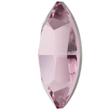 Austrian Crystal - Hotfix - Article 2200 - NAVETTE - LIGHT ROSE - 8 x 4 mm