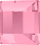 rotated view of Swarovski Crystal article 2400 square flat back stock image