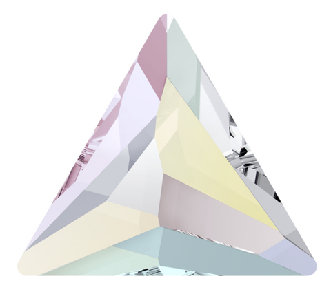 Austrian Crystal - Hotfix - Article 2720 - COSMIC TRIANGLE - CRYSTAL AB - 7.5 mm