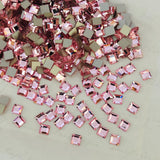 Austrian Crystal - No Hotfix - Article 2400 - SQUARE - LIGHT ROSE - 4 x 4 mm