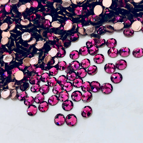 Austrian Crystal - Hotfix - Article 2078 - FUCHSIA - 3 sizes available