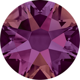 Crystals from Swarovski Crystal Volcano colour purple magenta mix in article 2088