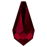 Stock photo of Swarovski Crystal Pendants article 6000 teardrop in Siam red