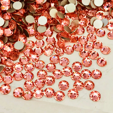 Austrian Crystal - No Hotfix - Article 2088 - ROSE PEACH - 5 sizes available