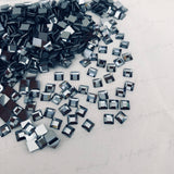 Austrian Crystal - No Hotfix - Article 2400 - SQUARE - CRYSTAL SILVER NIGHT - 4 x 4 mm