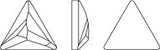 Line Drawing Swarovski Hotfix Crystal Clear Cosmic Triangle Flat Backs Article 2720 7.5 mm