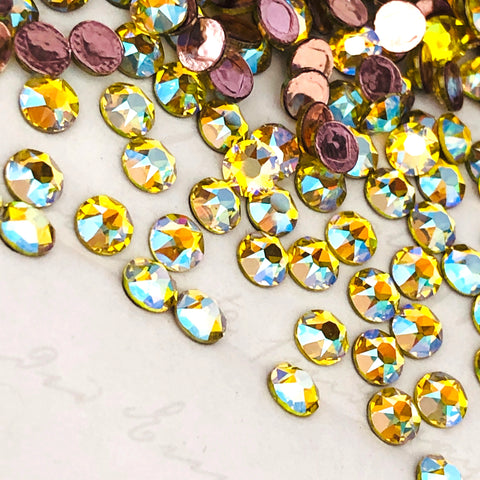 Austrian Crystal - Hotfix - Article 2078 - CITRINE SHIMMER - SS20 (4.8 mm)