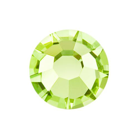 Preciosa® Crystal - No Hotfix - Chaton Rose MAXIMA - Limecicle - green - 4 sizes available