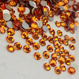 actual photo of colour Tangerine from Swarovski Crystals No Hotfix Xirius Rose range