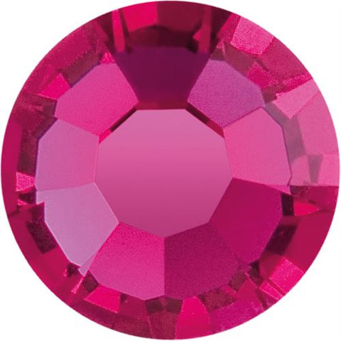 Preciosa® Crystal - No Hotfix - Chaton Rose MAXIMA - Fuchsia (pink) - 4 sizes available