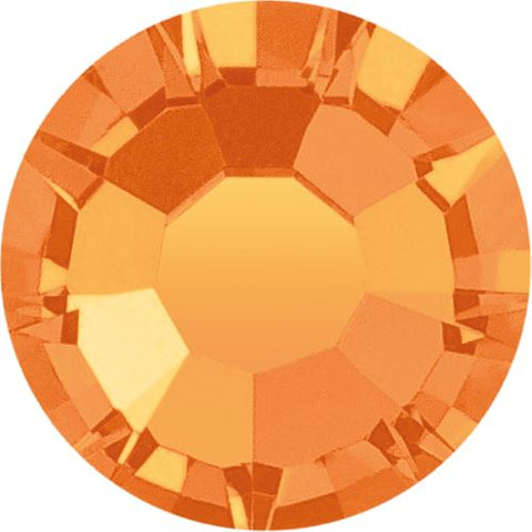Preciosa® Crystal - No Hotfix - Chaton Rose MAXIMA - Sun - orange - 4 sizes available