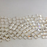 Swarovski No Hotfix Crystal Clear Square Flat Backs Article 2400 4 x 4mm