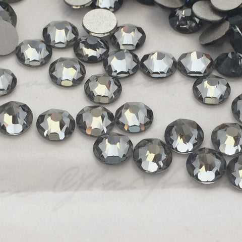 Swarovski No Hotfix Crystal Black Diamond Grey Flat Backs Article 2088