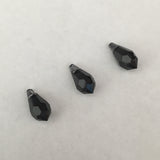 Austrian Crystal - Pendant - Article 6000 - TEARDROP - GRAPHITE - 11 x 5.5 mm