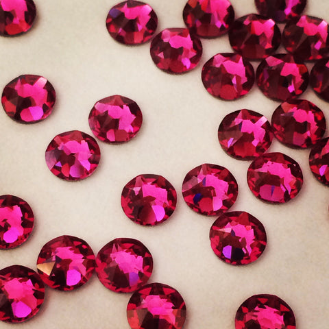 Swarovski Crystal Flat Back Article 2088 Fuchsia No Hotfix